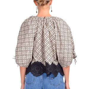 Rhode Rowan Top in Kalahari Floral Eyelet
